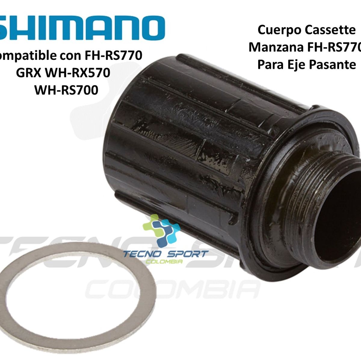 SHIMANO - Cuerpo Pacha Cassette Shimano Rs770 Nucleo Manzana Bicicleta