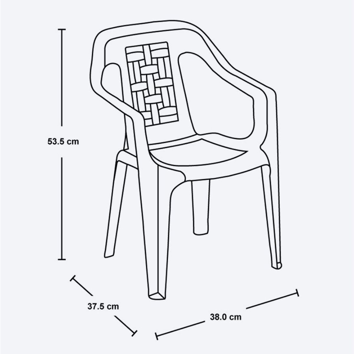 RIMAX - Silla Plástica Rimax Junior para niños color Naranja