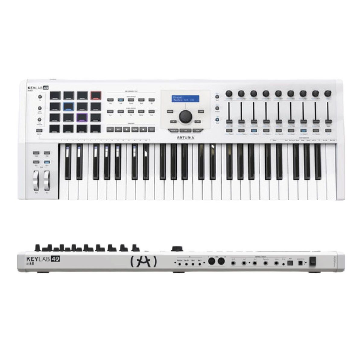 ARTURIA - Arturia KeyLab MKII 49 – Controlador MIDI Profesional Blanco.
