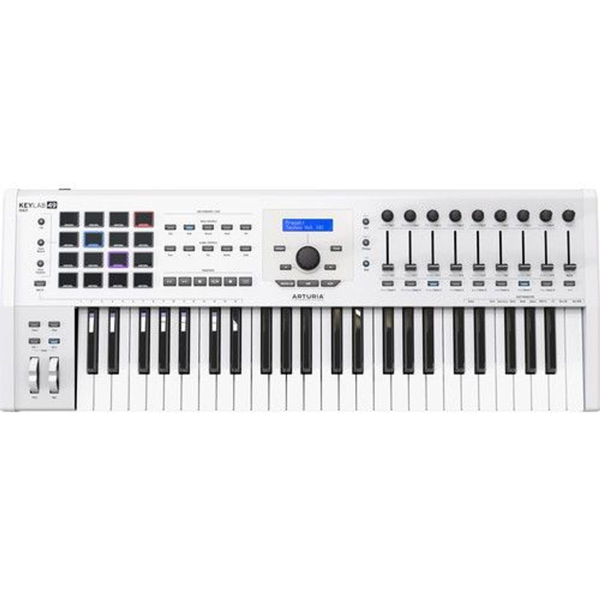ARTURIA - Arturia KeyLab MKII 49 – Controlador MIDI Profesional Blanco.