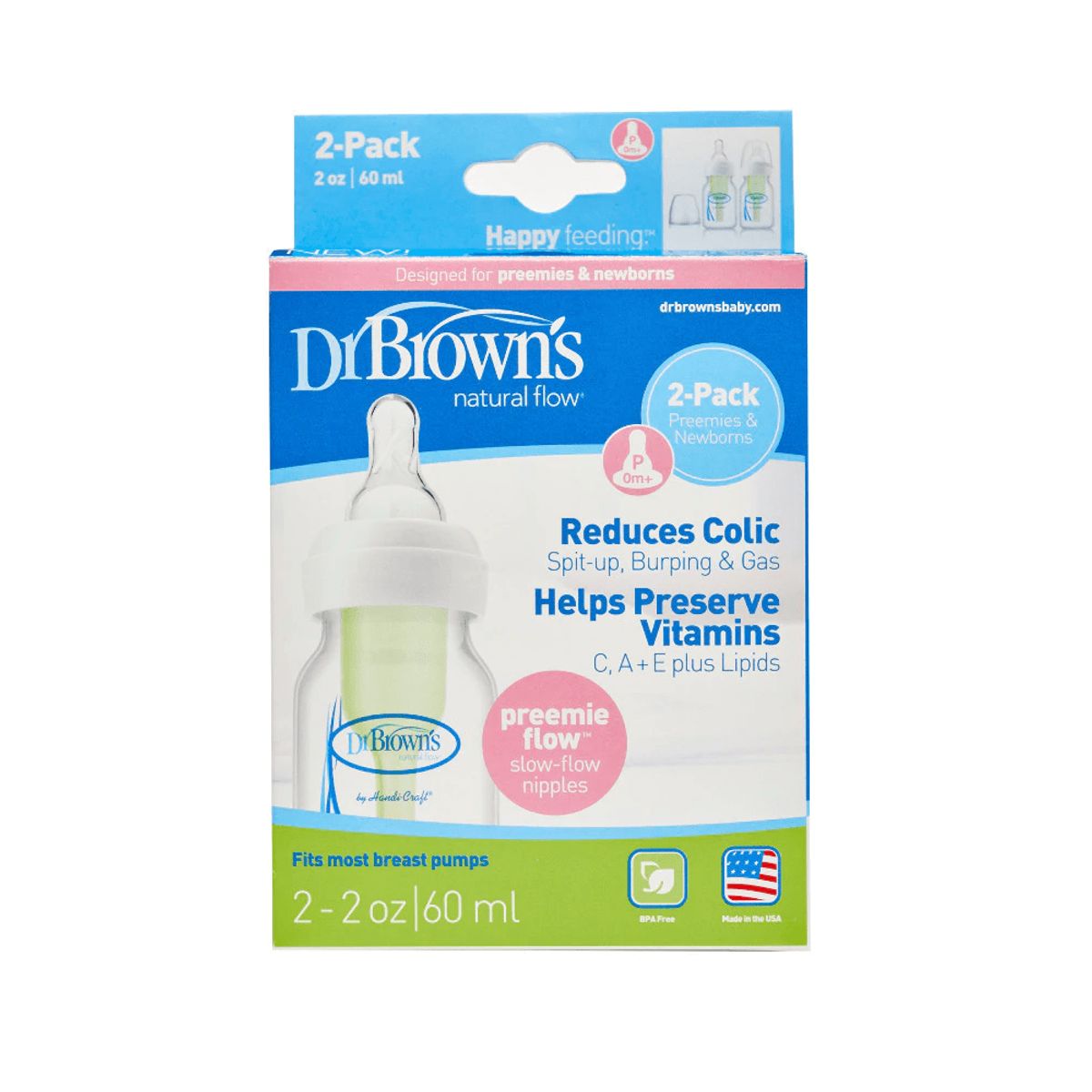 GENERICO - Tetero Dr.browns Options Prematuro 2oz X 2und