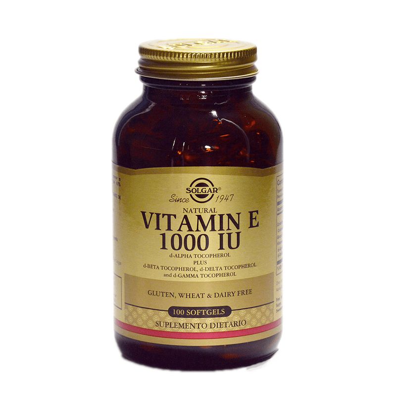 SOLGAR - Vitamina E Solgar 1000u X 100 Capsulas