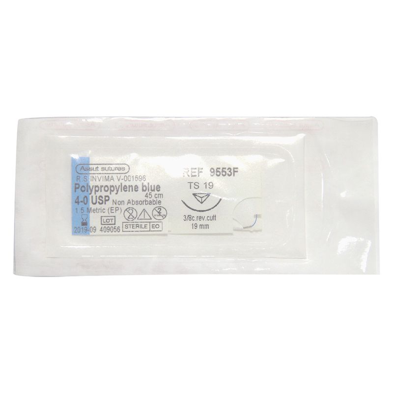GENERICO - Sutura 4-0 Polipro.con Aguja Hebrax45cms
