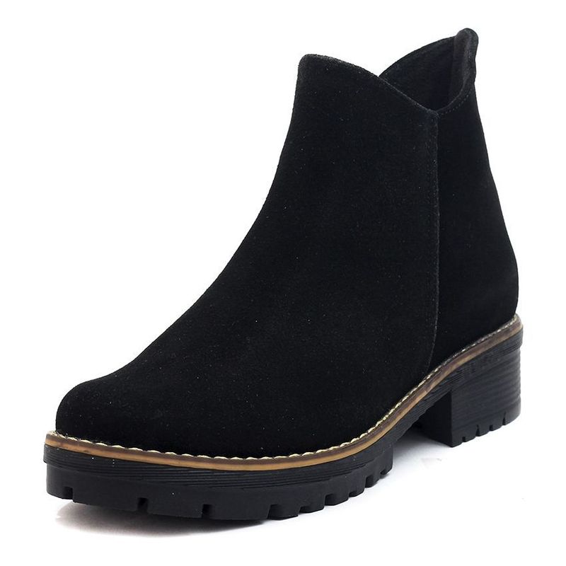 MOOPY - BOTIN CUERO NEGRO  CARNAZA MOOPY BC-776
