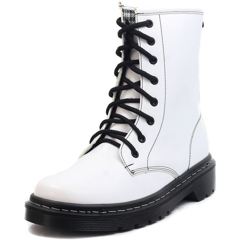 MOOPY - BOTAS TIPO MARTIN  BLANCO MOOPY  BM-004