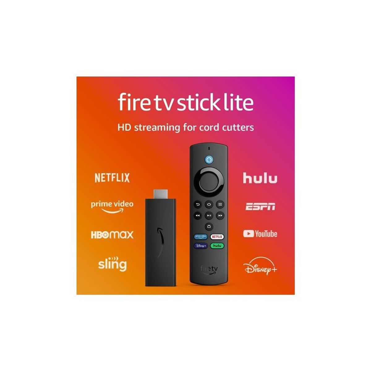 AMAZON - Amazon fire tv stick lite 3ra generación memoria 8gb ram 1gb