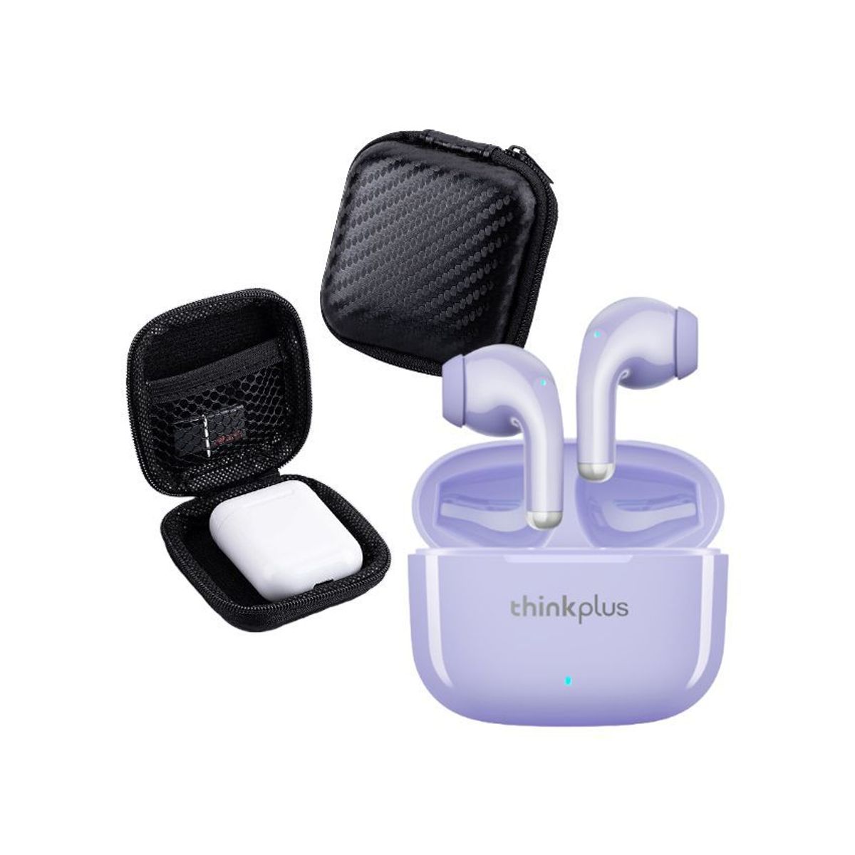 LENOVO - Audífonos inalámbricos lenovo thinkplus lp40 pro  Violeta + estuche