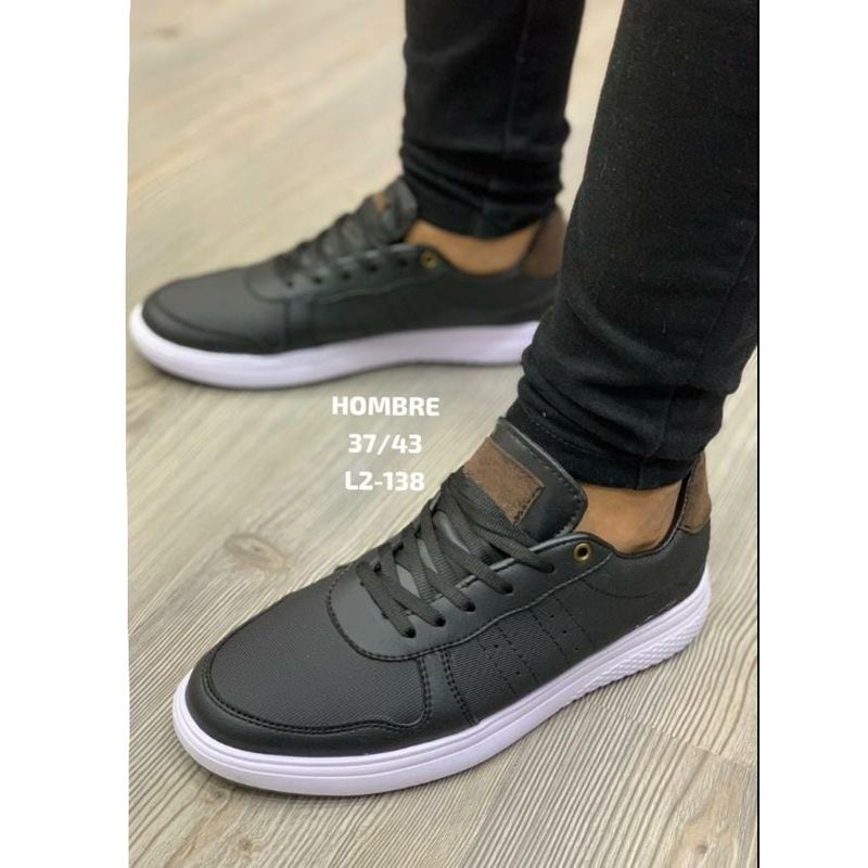 GENERICO - TENIS PARA HOMBRE COLOR NEGRO