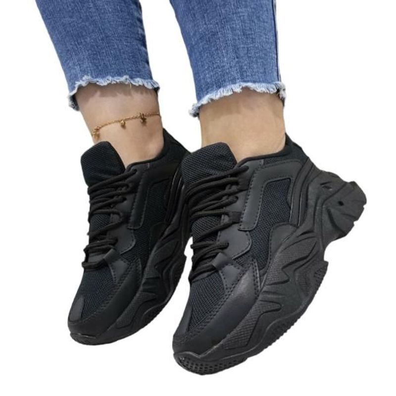 GENERICO - TENIS PARA MUJER COLOR NEGRO