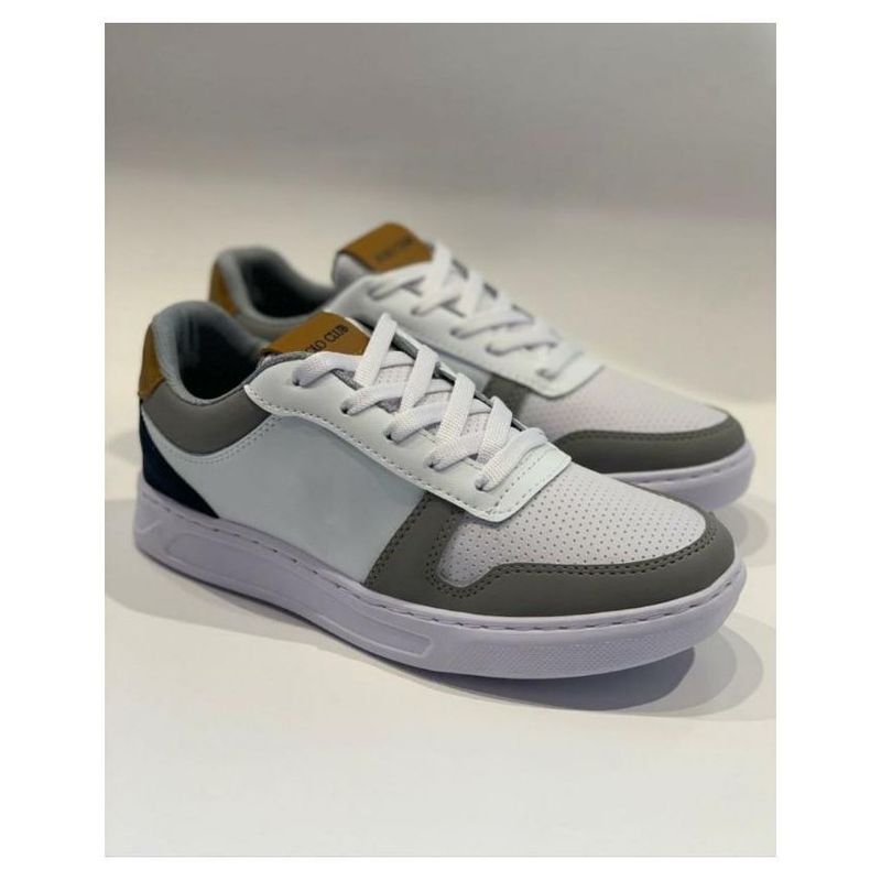 GENERICO - TENIS HOMBRE COLOR BLANCO GRIS