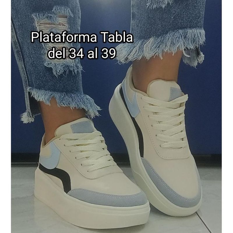 GENERICO - TENIS MUJER PLATAFORMA