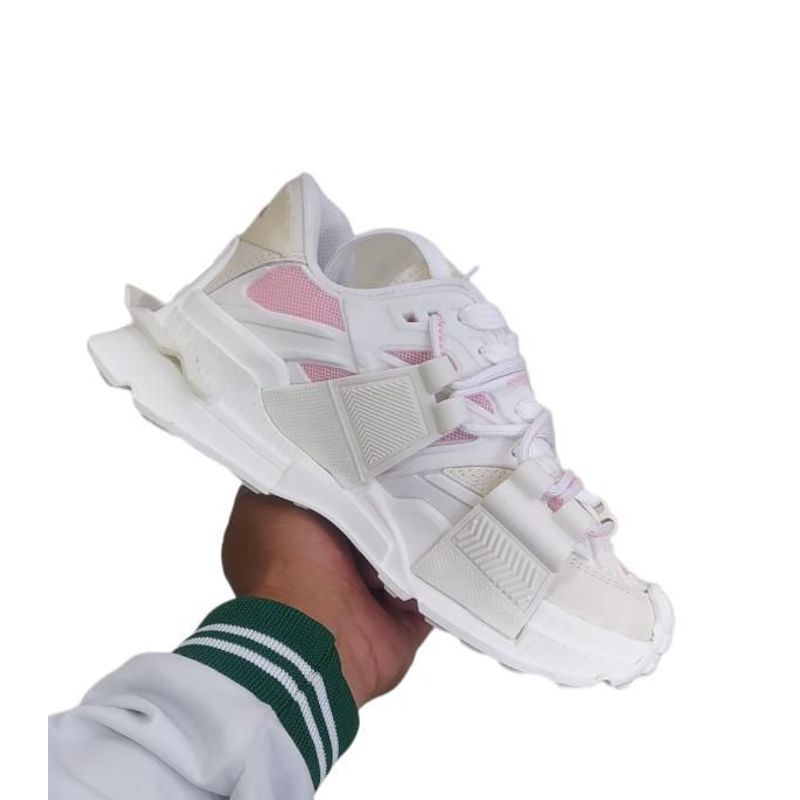 GENERICO - TENIS PARA MUJER COLOR BLANCO CON ROSADO