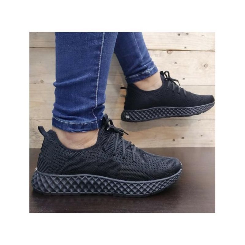 GENERICO - TENIS  UNISEX  NEGRO