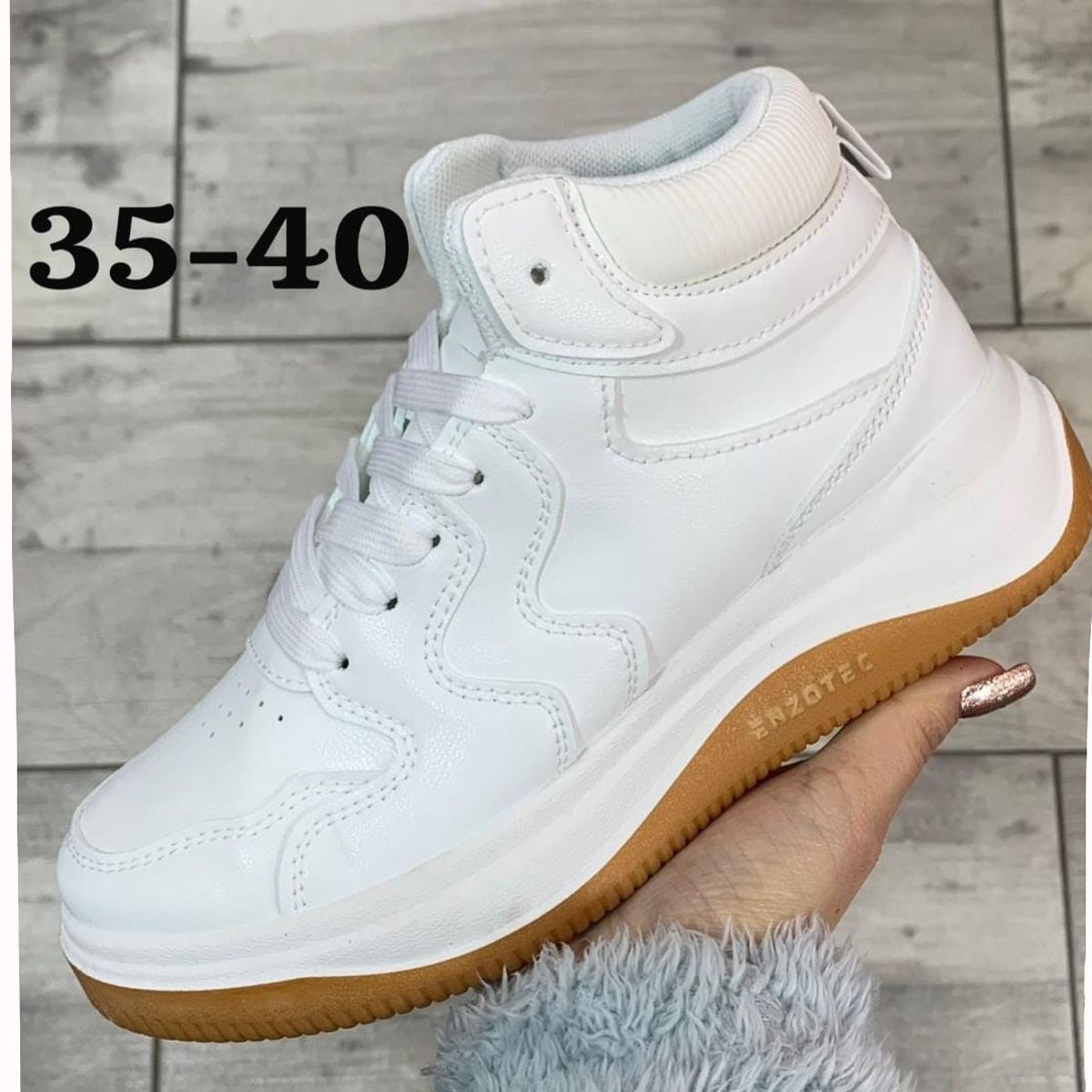 URBAN PLUS - BOTAS PARA MUJER COLOR BLANCA