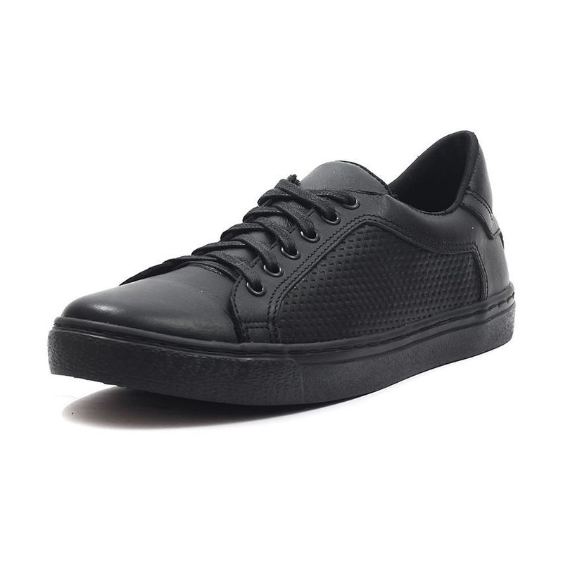 MOOPY - TENIS CUERO NEGRO  MOOPY  A-3
