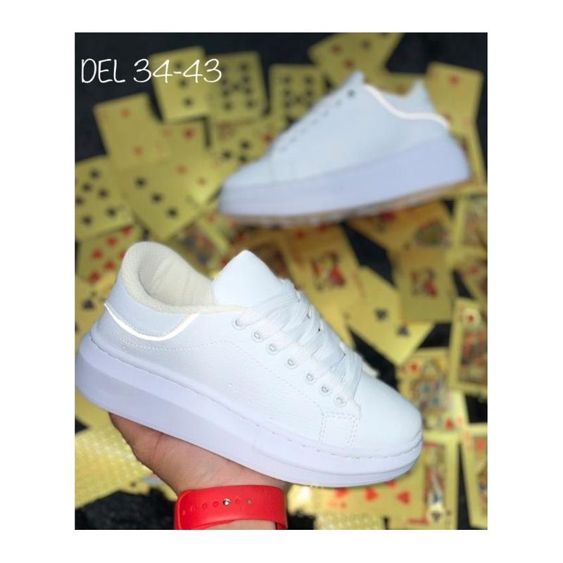 GENERICO - TENIS PARA DAMA COLOR BLANCO.