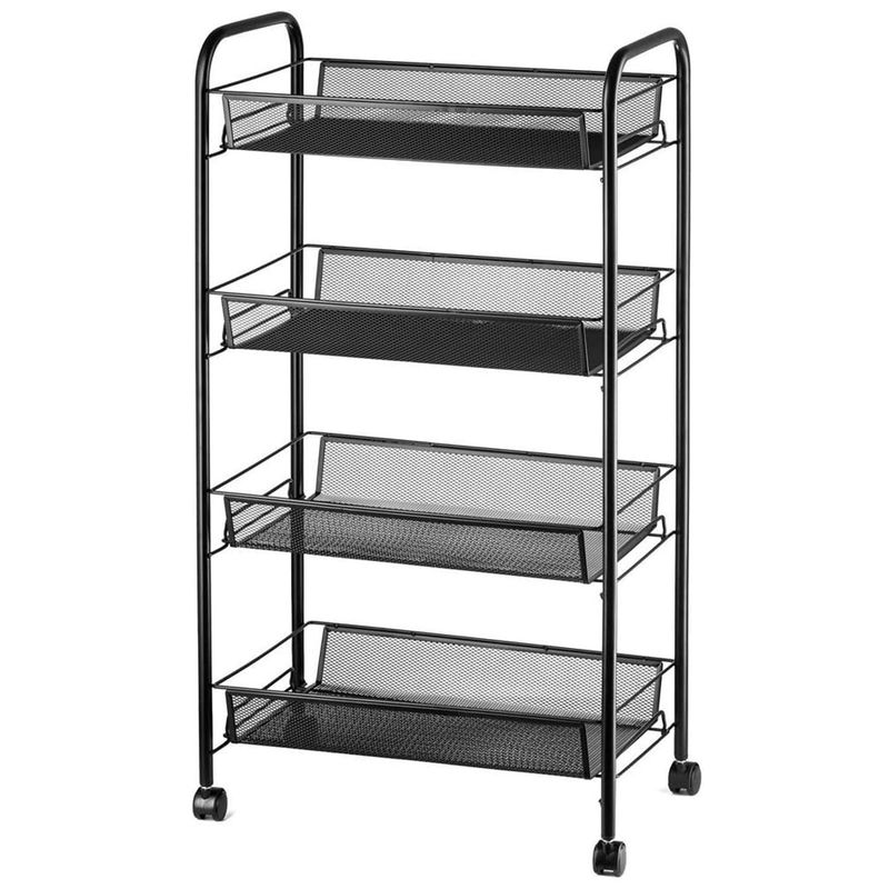 ONE PIXEL - Carrito Carro Organizador Ruedas Multiuso Casatua 4 Niveles Estante