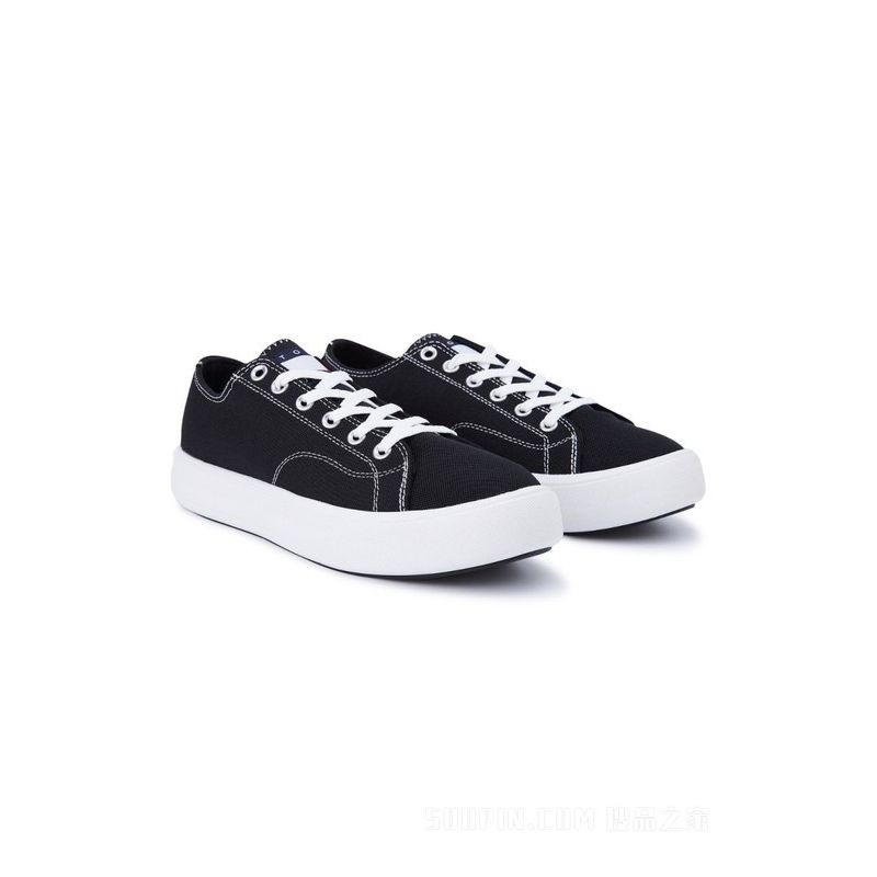 TOMMY HILFIGER - Tenis De Tela Con Suela Cupsole Hombre Negro Tommy Hilfiger