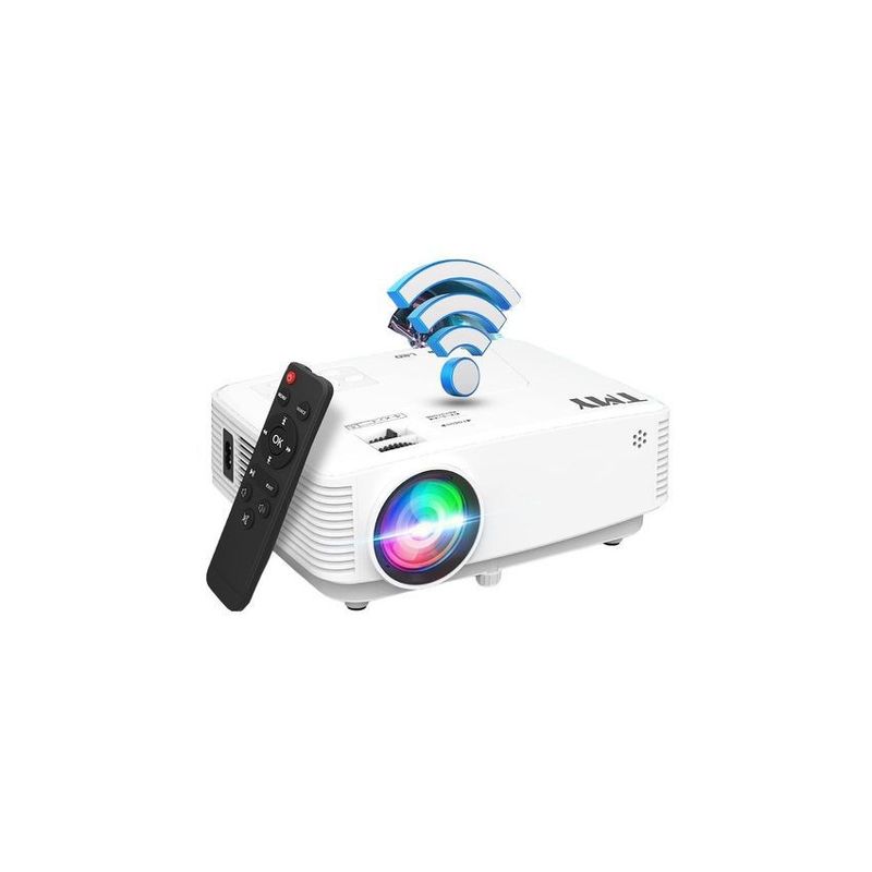 GENERICO - Proyector de video tmy de 8500 lm 220'' con wifi altavoces