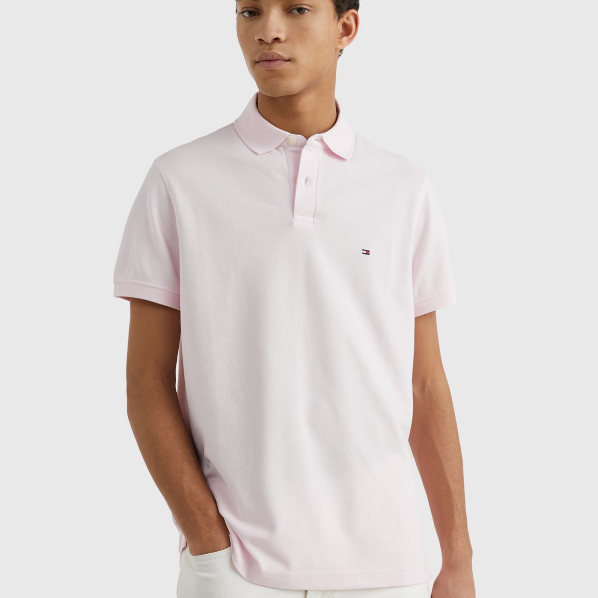 TOMMY HILFIGER - Polo Para Hombre Rosa Tommy Hilfiger
