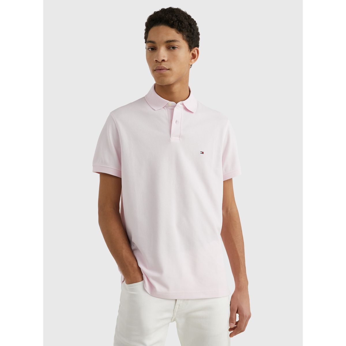 TOMMY HILFIGER - Polo Para Hombre Rosa Tommy Hilfiger