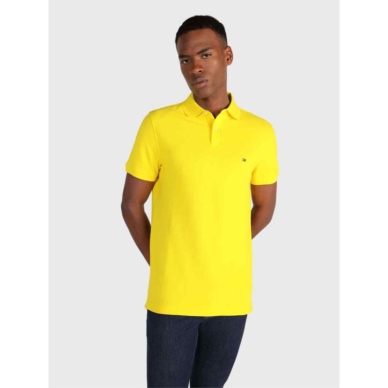 TOMMY HILFIGER - Polo Para Hombre Amarillo Tommy Hilfiger