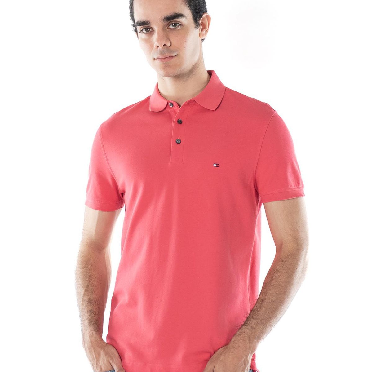 TOMMY HILFIGER - Saco Polo Para Hombre Rosa Tommy Hilfiger