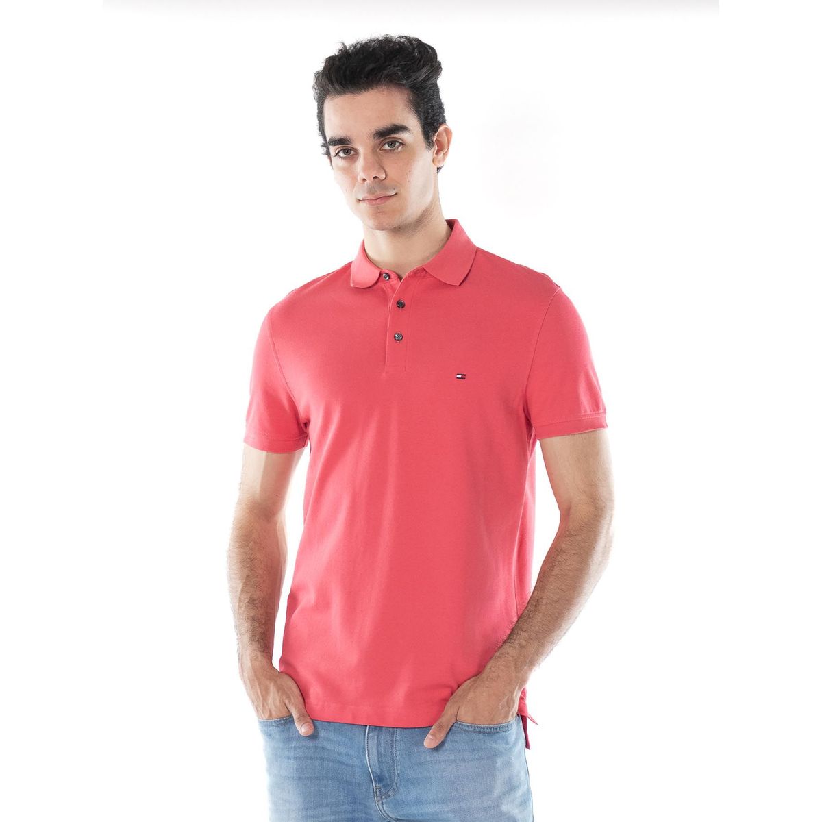 TOMMY HILFIGER - Saco Polo Para Hombre Rosa Tommy Hilfiger