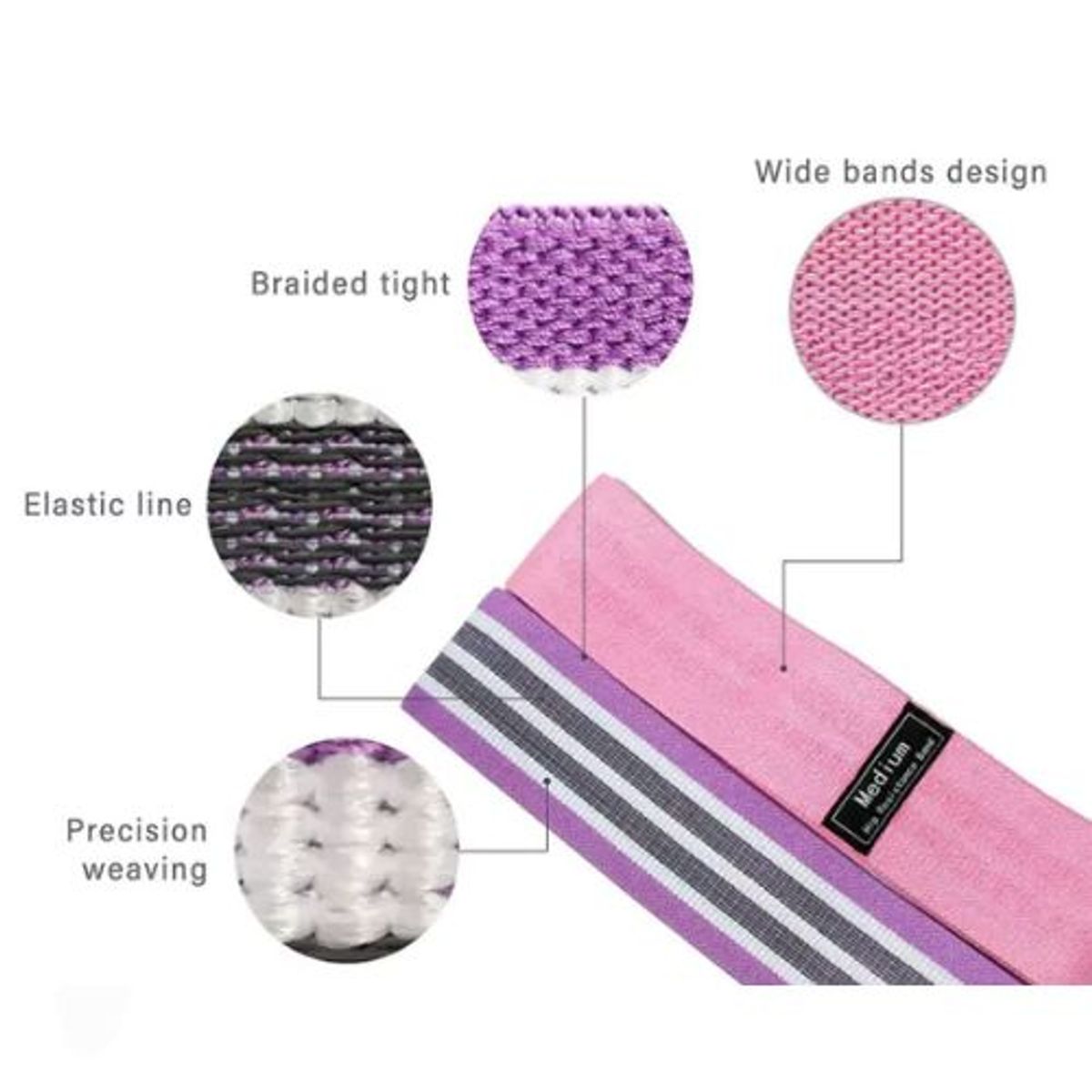 GENERICO - Set x3 de bandas elásticas.