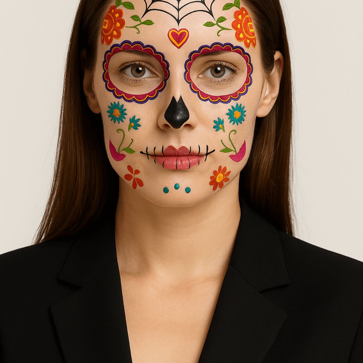 FRIOLENTA - Disfraz Catrina Mexicana Halloween Dia de Muertos Araña