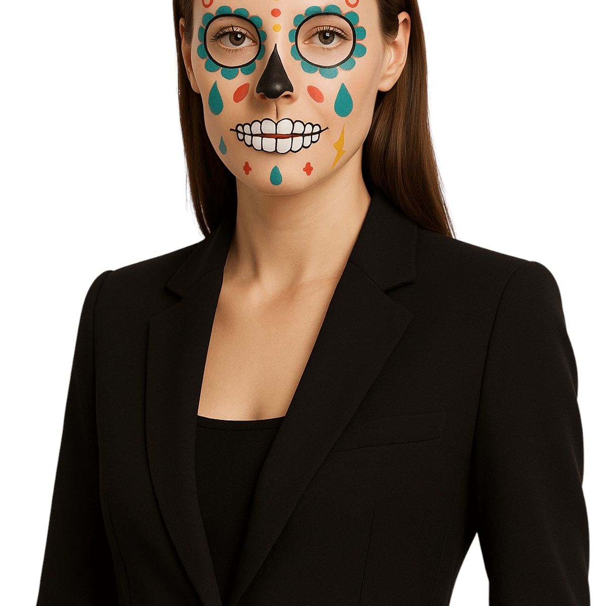 FRIOLENTA - Disfraz Catrina Dia de Muertos Halloween Calavera de Azucar