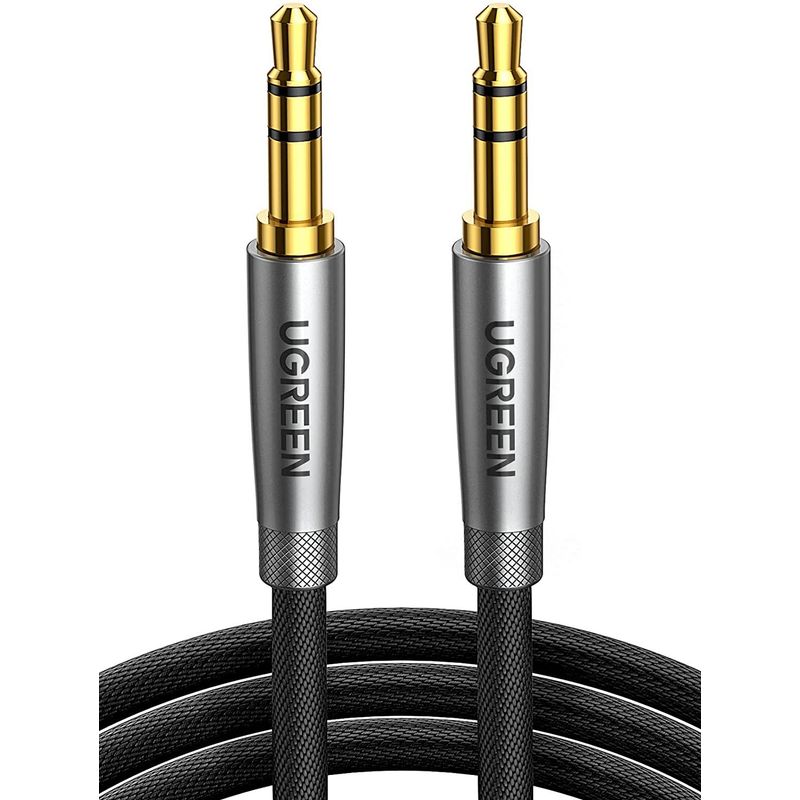 UGREEN - Cable Auxiliar Audio Estéreo Jack 3.5mm Macho a  Macho Auriculares 1m