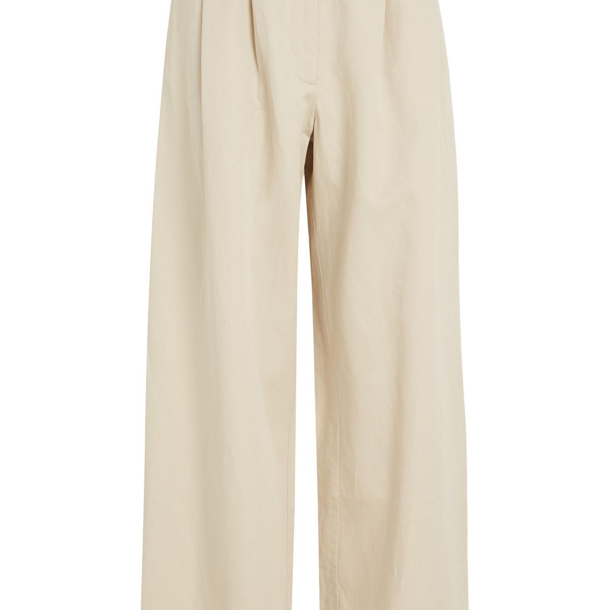 TOMMY HILFIGER - Pantalón De Pernera Ancha Con Pinzas Mujer Beige Tommy Hilfiger