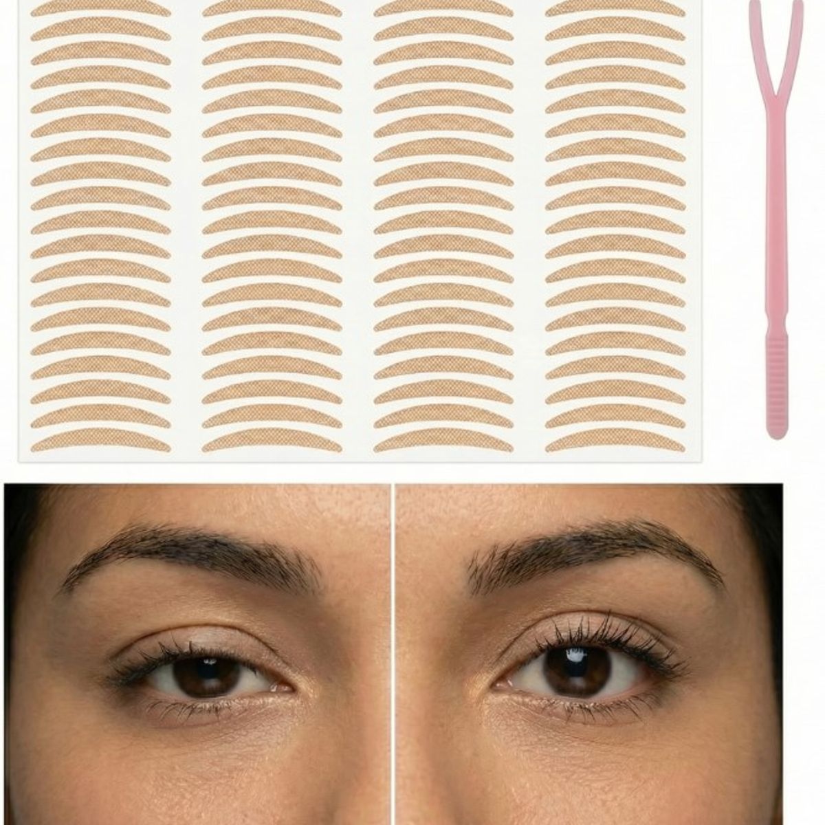 GENERICO - Tiras adhesivas levanta parpados color piel