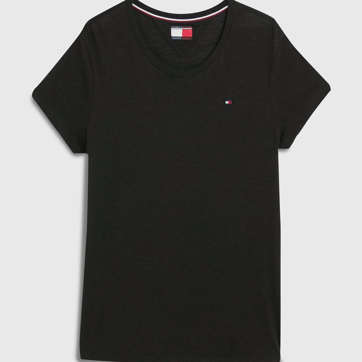 TOMMY HILFIGER - Camiseta Tommy Hilfiger X Shawn Mendes De Diseño Dual Gender Y Corte Slim Mujer Negro Tommy Hilfiger
