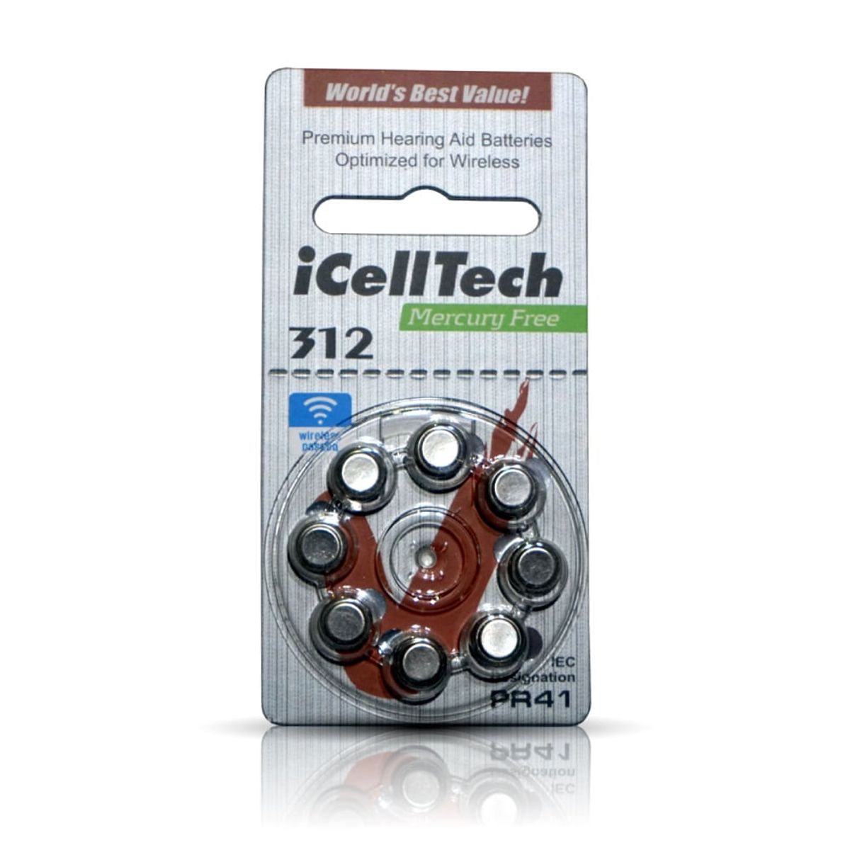 GENERICO - Pila Icelltech Platinum 312 Pr41 X 8und