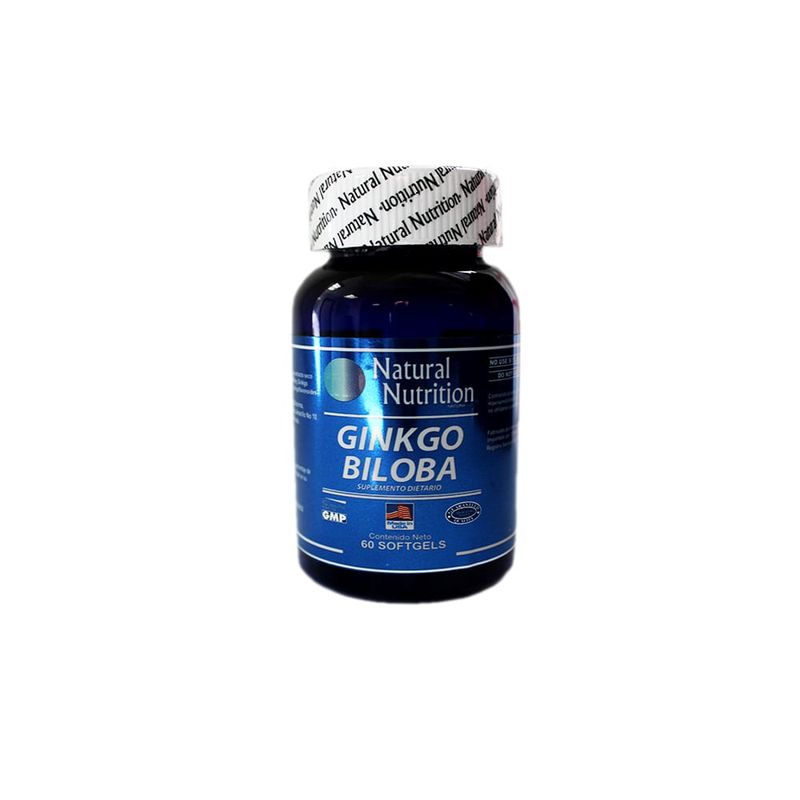 NATURAL NUTRITION - Ginkgo Biloba Natural Nutrition X 60 Capsulas