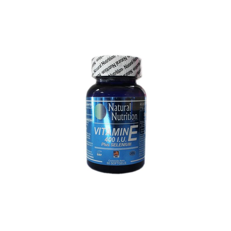 NATURAL NUTRITION - Vitamina E 400 I.u Natural Nutrition X 60 Capsulas