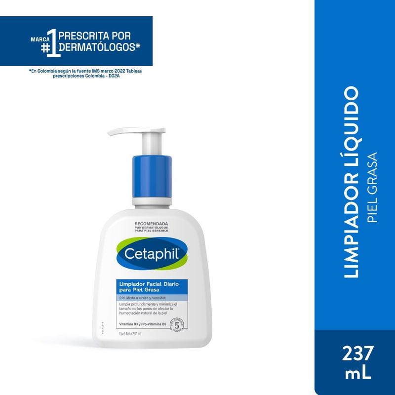 CETAPHIL - Cetaphil Locion Limpiadora Piel Grasa X 237ml
