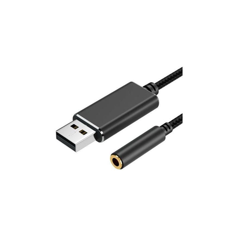 GENERICO - Tarjeta de audio sonido y micrófono externa usb a jack 35mm