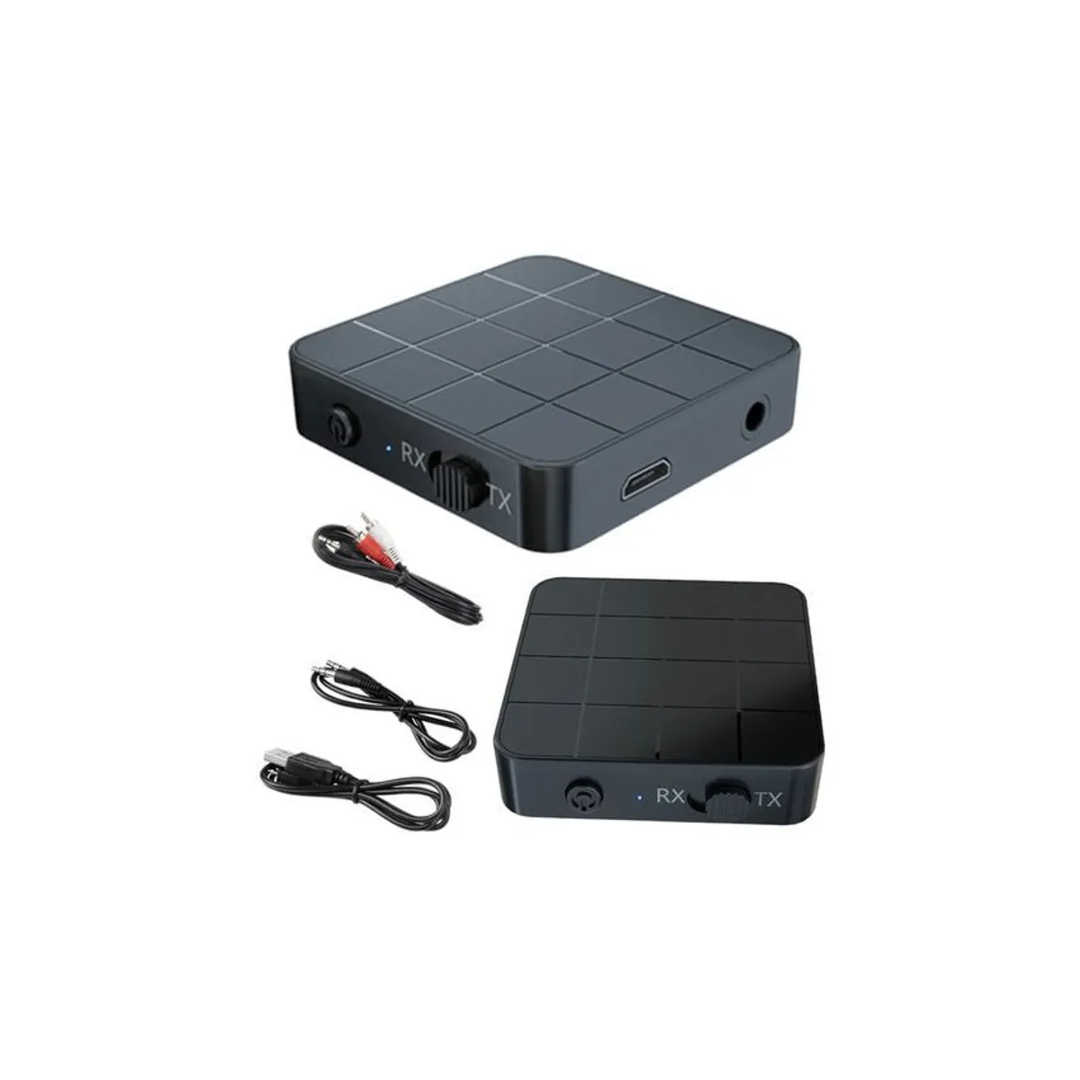 GENERICO - Transmisor receptor de audio bluetooth v50 recargable puerto aux rca