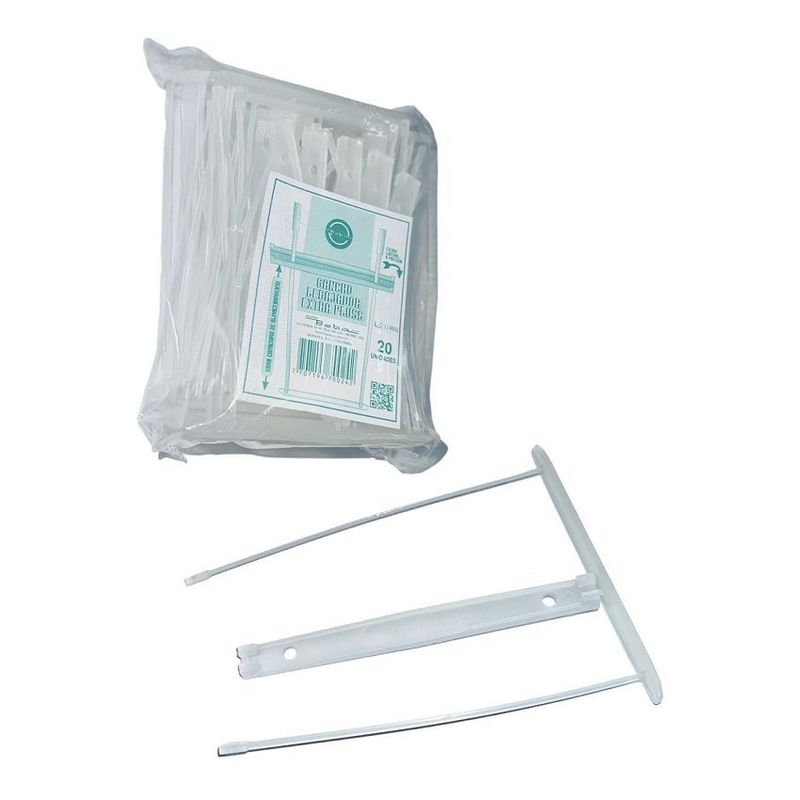 GENERICO - Gancho legajador extra pluss 12cm bolsa x 60 unidades