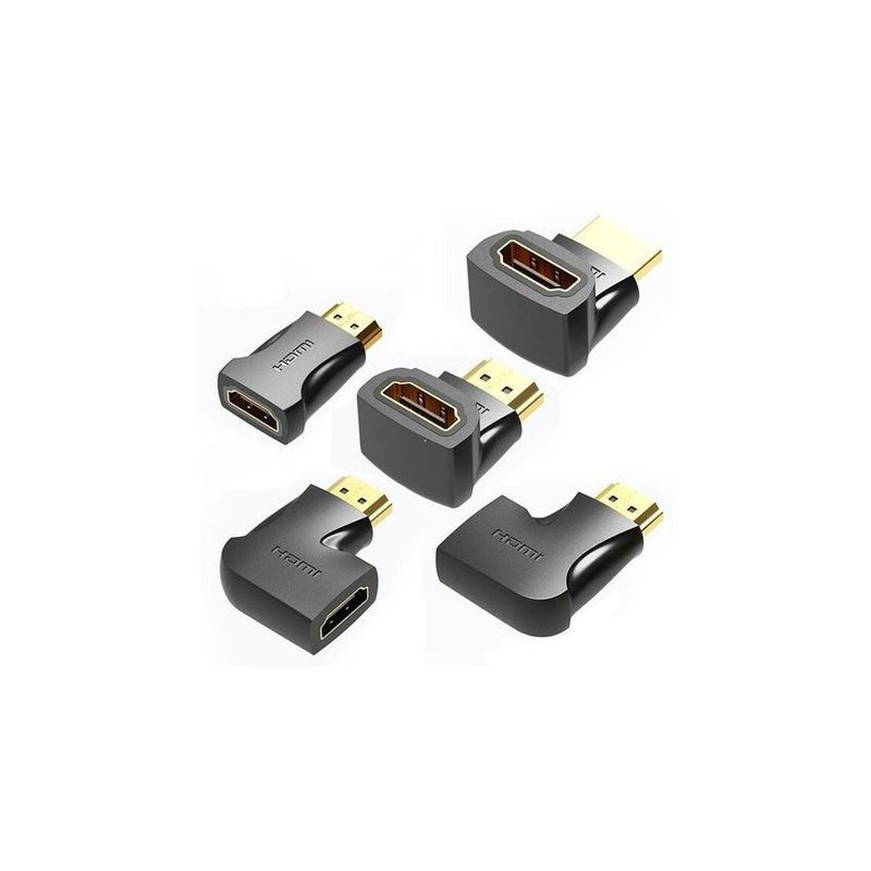 GENERICO - Adaptador convertidor hdmi 4k macho a hdmi hembra 5 modelos