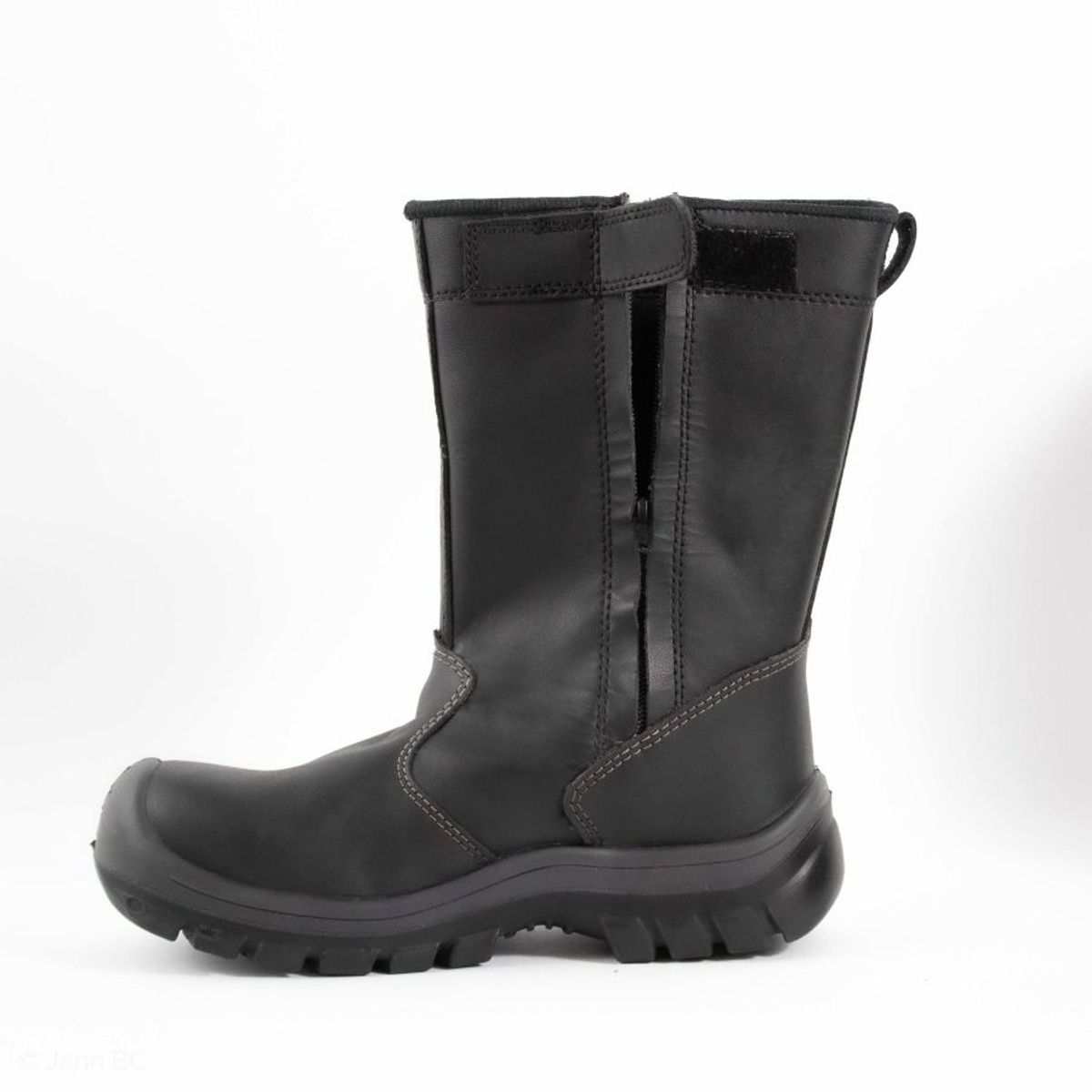 HERREROS - Bota Hombre Seguridad Industrial Sin Puntera -Herreros- Soldador Negro