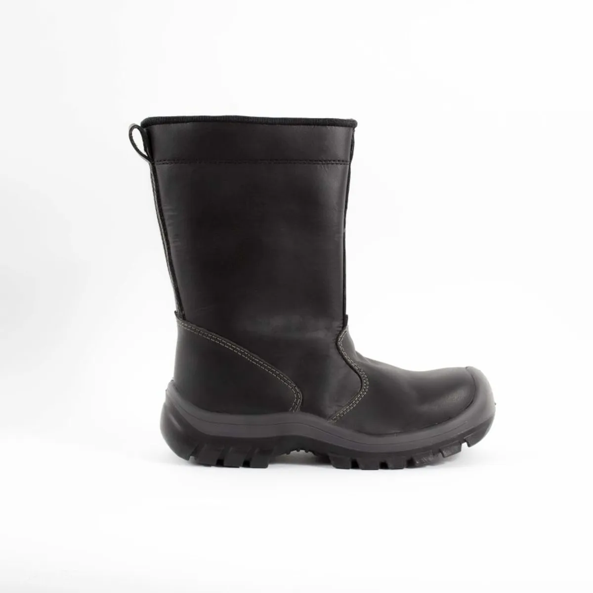 HERREROS - Bota Hombre Seguridad Industrial Sin Puntera -Herreros- Soldador Negro