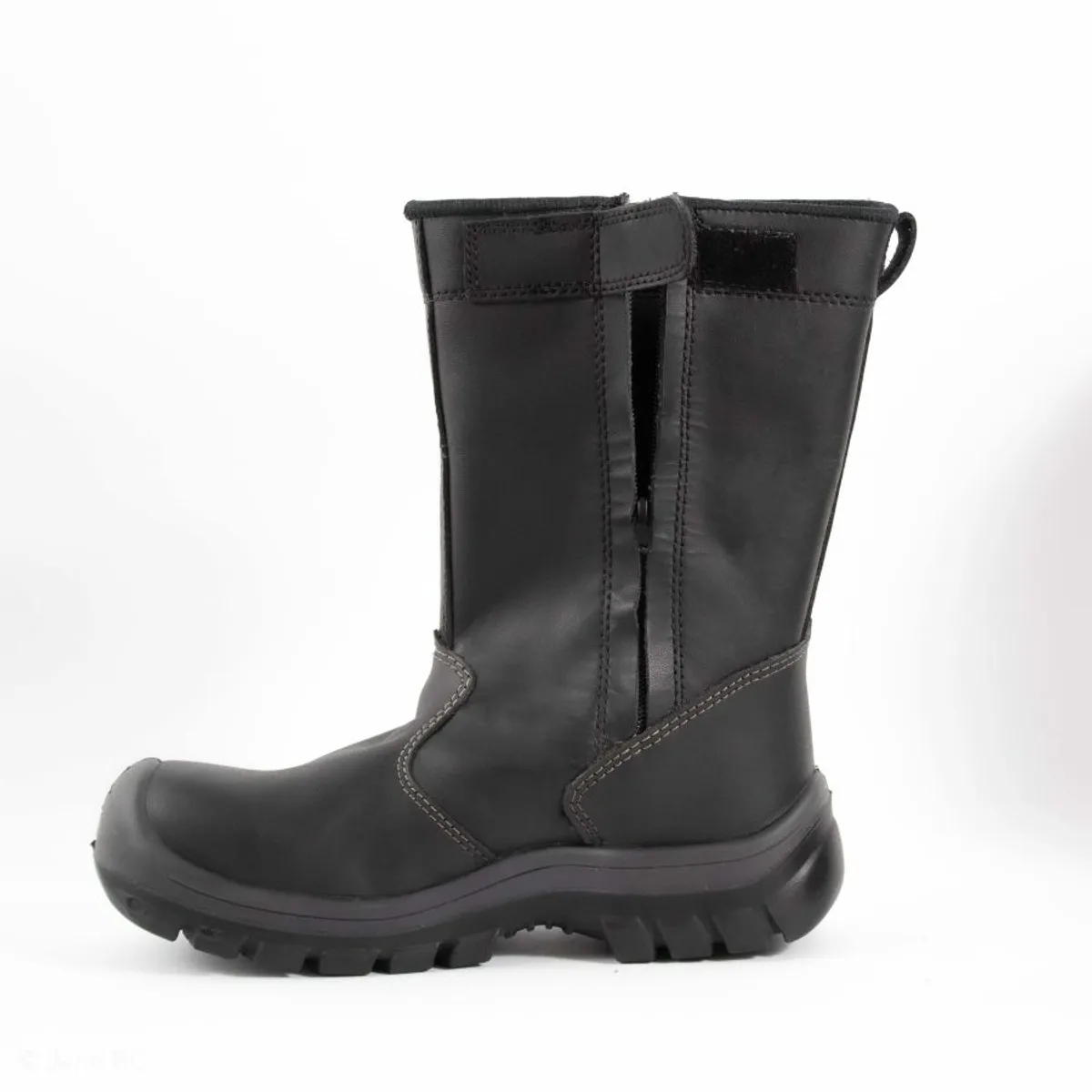 HERREROS - Bota Hombre Seguridad Industrial Sin Puntera -Herreros- Soldador Negro