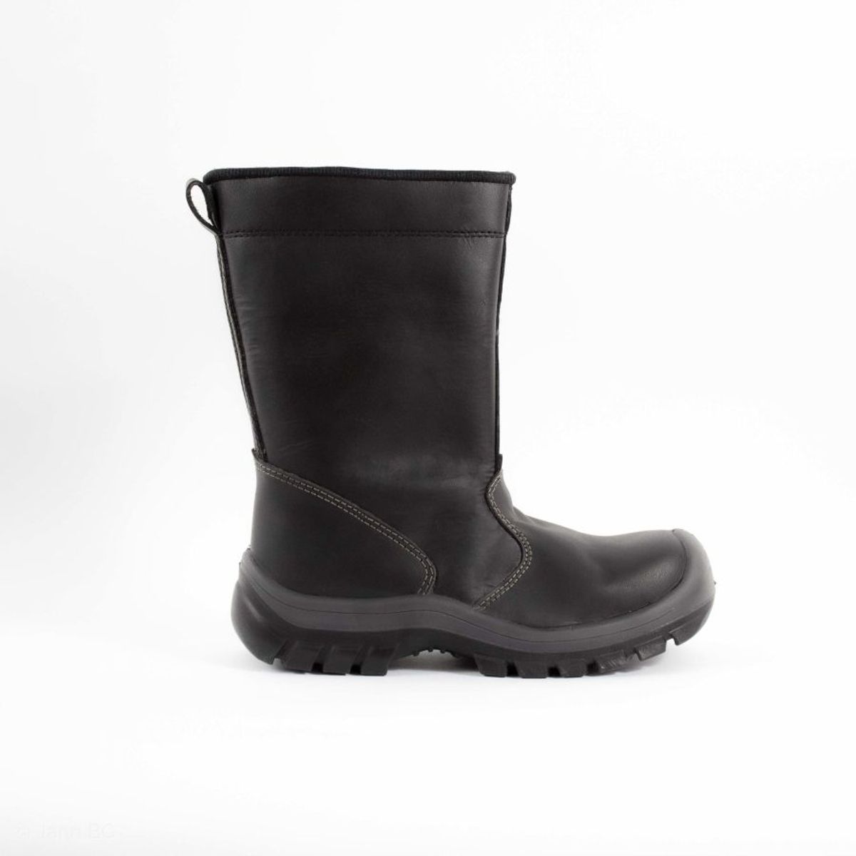 HERREROS - Bota Hombre Seguridad Industrial Sin Puntera -Herreros- Soldador Negro