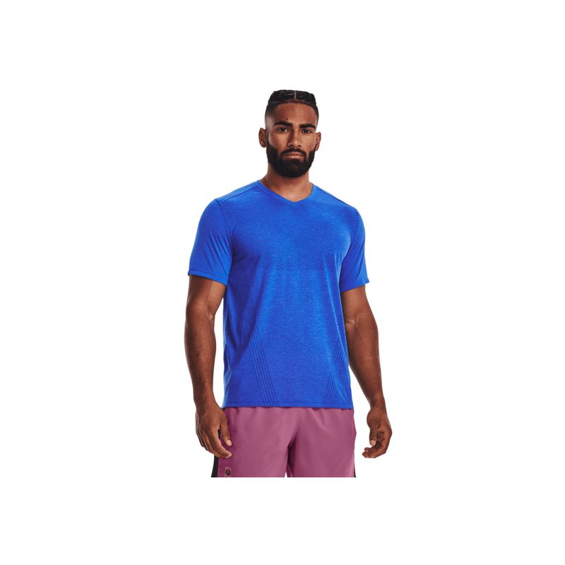 UNDER ARMOUR - Camiseta Hombre Under Armour RUN ANYWHERE BRZ TEE Azul UNDER ARMOUR.