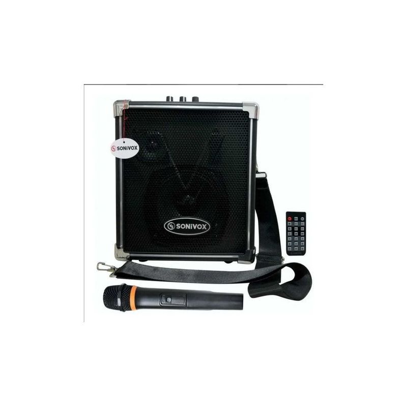 SONIVOX - Cabina sonivox de 400w bluetooth fm micrófono karaoke usb