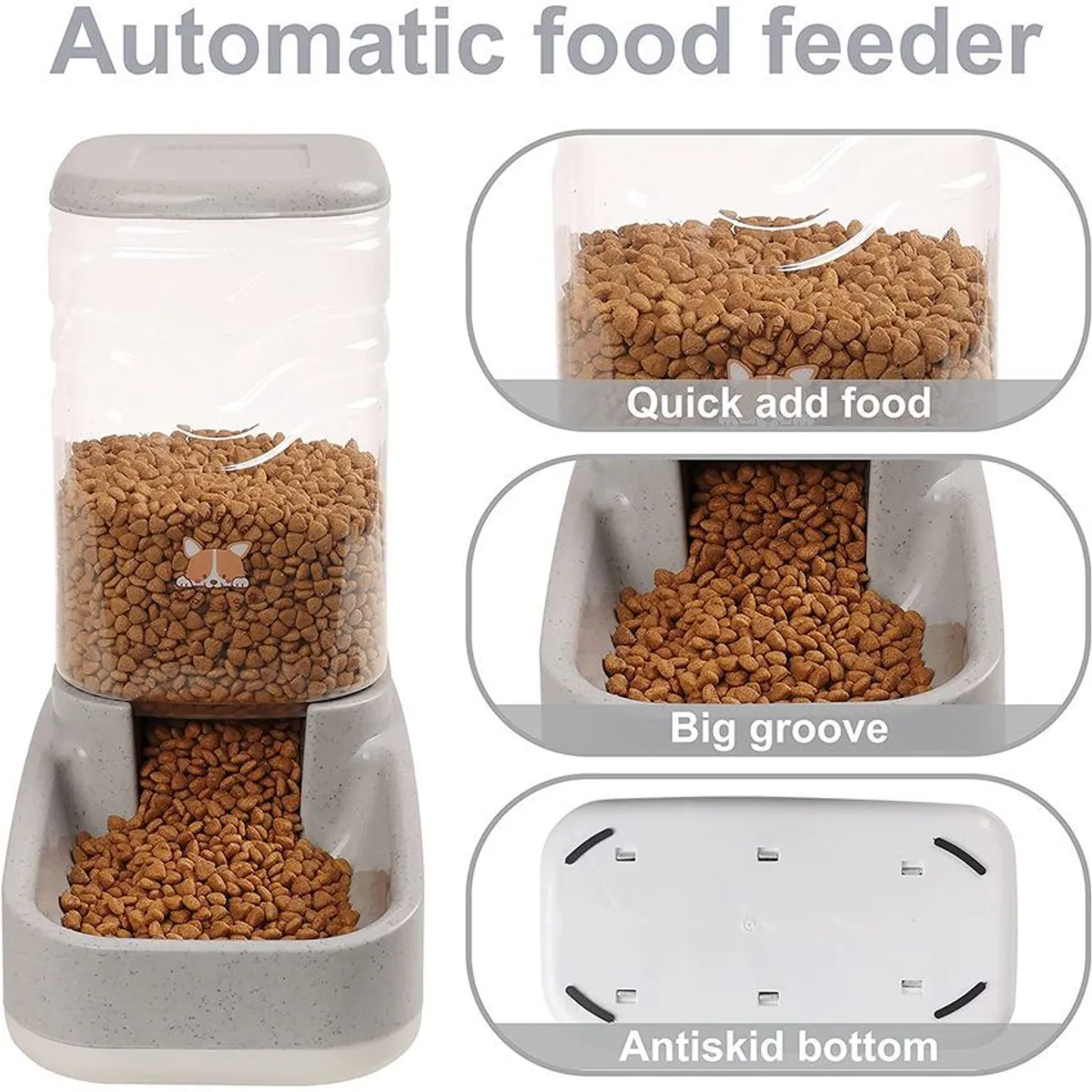 GENERICO - Dispensador automático de alimentos y agua por gravedad